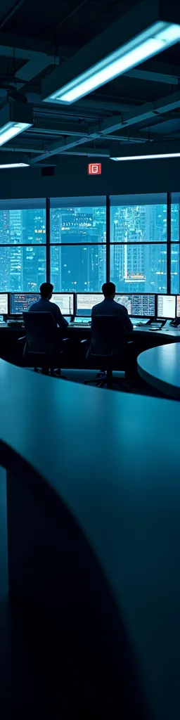 Centre de coordination avec multiples écrans de suivi